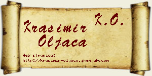 Krasimir Oljača vizit kartica
